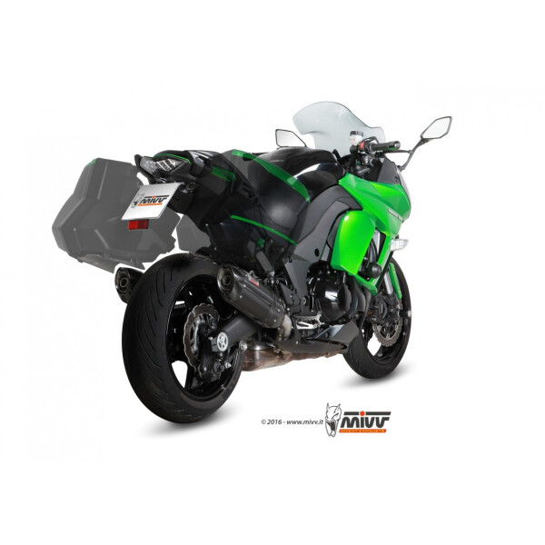 MIVV Auspuff - 2 SLIP-ON - SUONO - BLACK fr KAWASAKI Z1000 SX / NINJA 1000 SX Bj. 2014 > 2019 - K.043.L9