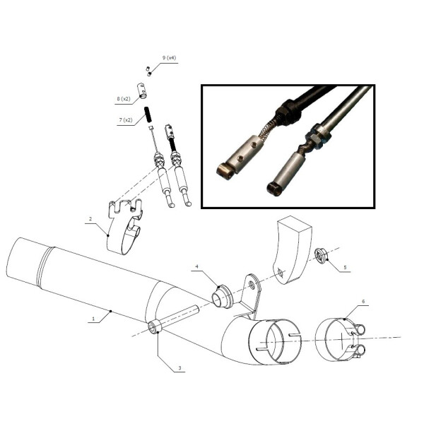 MIVV Auspuff - Kat-Ersatzrohr - - - - fr KAWASAKI ZX-10 R / RR / SE Bj. 2016 > 2020 - K.042.C1