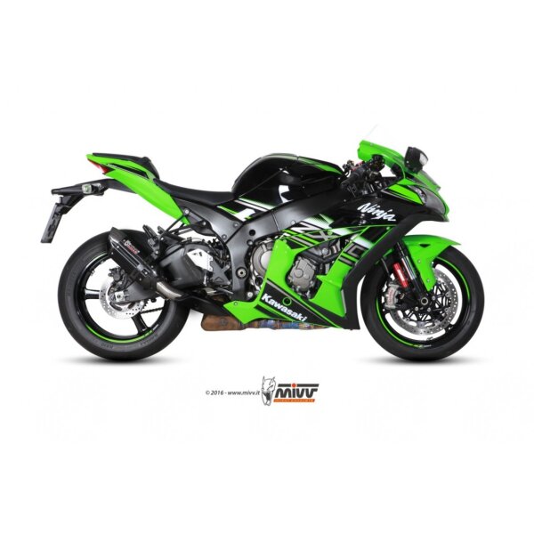 MIVV Auspuff - SLIP-ON - SUONO - BLACK fr KAWASAKI ZX-10 R / RR / SE Bj. 2016 > 2023 - K.042.L9