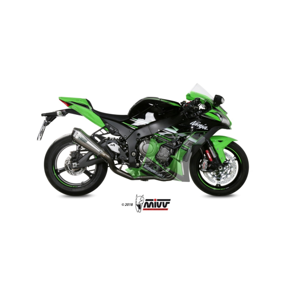 MIVV-Komplettanlage 4x2x1 DELTA RACE - Voll-Titan für KAWASAKI - ZX-10 R / RR / SE BJ. 2016 > 2024 - R.KA.0006.SDRT