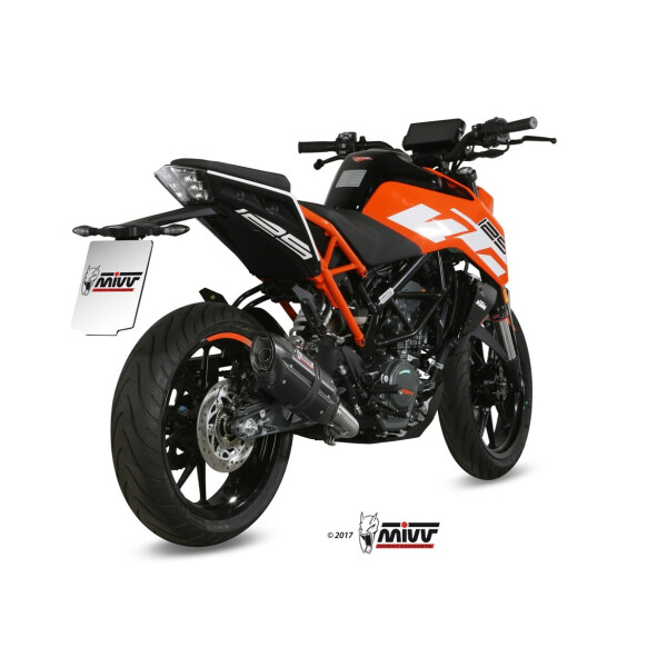 MIVV Auspuff - SLIP-ON - SUONO - BLACK fr KTM 125 DUKE Bj. 2017 > 2020 - KT.019.L9