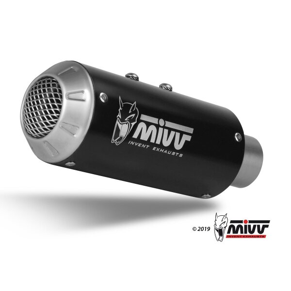 MIVV Auspuff - SLIP-ON - MK3 - BLACK fr KTM 125 DUKE Bj. 2017 > 2020 - KT.019.SM3B