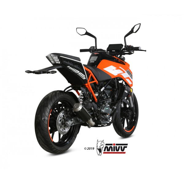 MIVV Auspuff - SLIP-ON - MK3 - BLACK fr KTM 125 DUKE Bj. 2017 > 2020 - KT.019.SM3B
