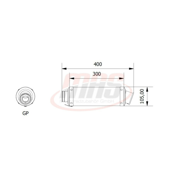 MIVV Auspuff - Komplettanlage 1x1 - GP - Carbon für KTM RC 125 - KT.016.L2S