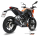 MIVV-Komplettanlage 1x1 SUONO - Edelstahl Schwarz für KTM - 200 DUKE BJ. 2012 > 2014 - KT.009.L9