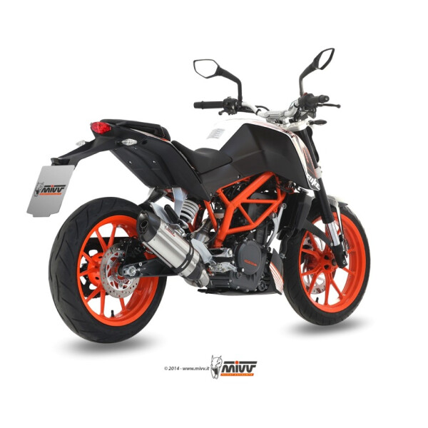 MIVV Auspuff - Komplettanlage 1x1 - SUONO - EDELSTAHL fr KTM 390 DUKE Bj. 2013 > 2016 - KT.012.L7