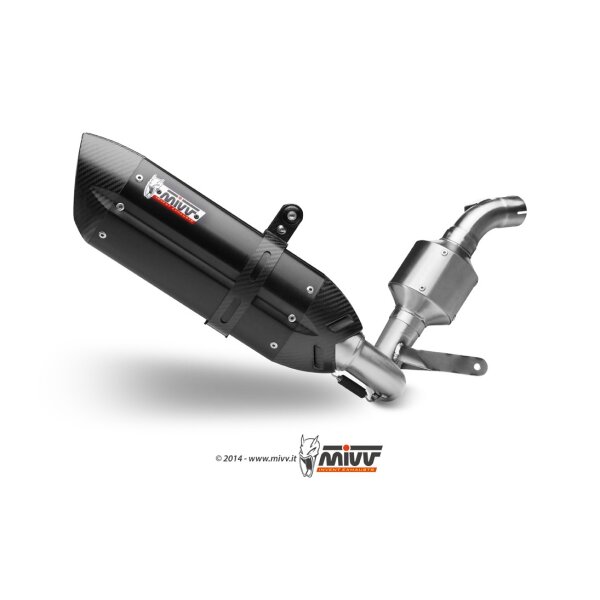 MIVV Auspuff - Komplettanlage 1x1 - SUONO - BLACK fr KTM 390 DUKE Bj. 2013 > 2016 - KT.012.L9
