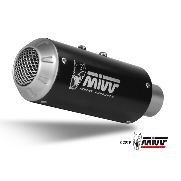 MIVV-SLIP-ON MK3 - Edelstahl Schwarz für KTM - 390 DUKE BJ. 2017 > 2020 - KT.019.SM3B