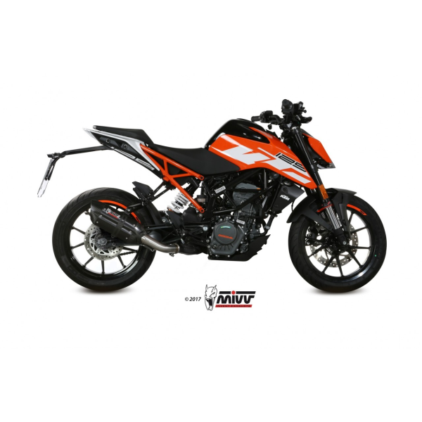 MIVV-SLIP-ON SUONO - Edelstahl Schwarz für KTM - RC 390 BJ. 2017 > 2020 - KT.019.L9