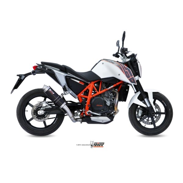 MIVV Auspuff - SLIP-ON - GP - BLACK fr KTM 690 DUKE Bj. 2012 > 2018 - KT.010.LXB