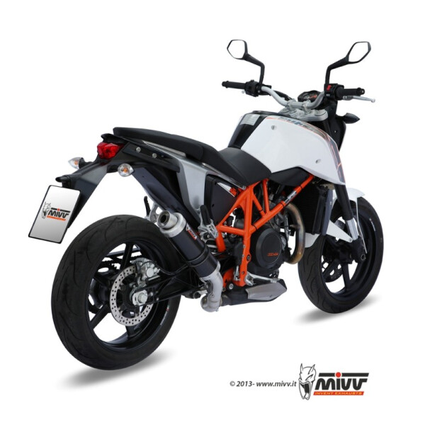 MIVV Auspuff - SLIP-ON - GP - BLACK fr KTM 690 DUKE Bj. 2012 > 2018 - KT.010.LXB