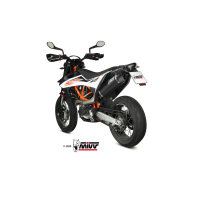 MIVV-SLIP-ON - STR1 - Edelstahl Schwarz für KTM - 690 ENDURO R BJ. 2019 > 2020 - M.KT.031.LXBC