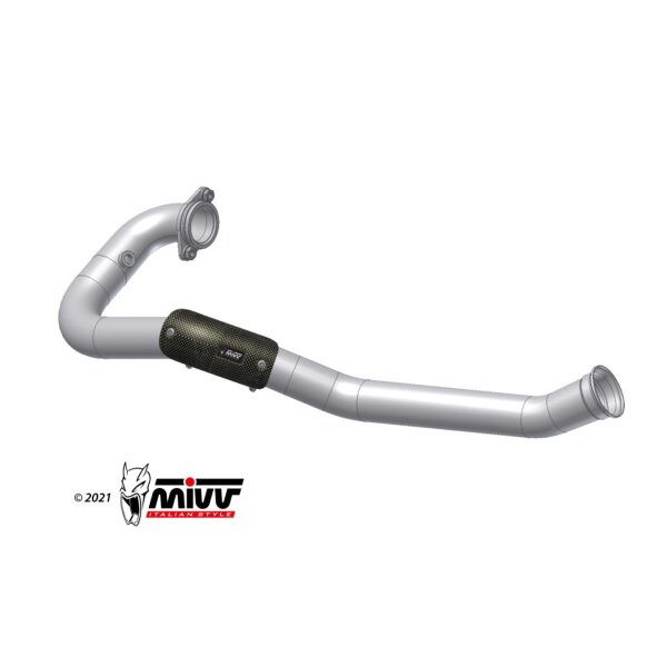 MIVV Auspuff - Edelstahl Racing Kmmer, kompatibel mit MIVV und Original Auspuff - - - - fr KTM 690 SMC R Bj. 2019 > 2020 - KT.023.C1