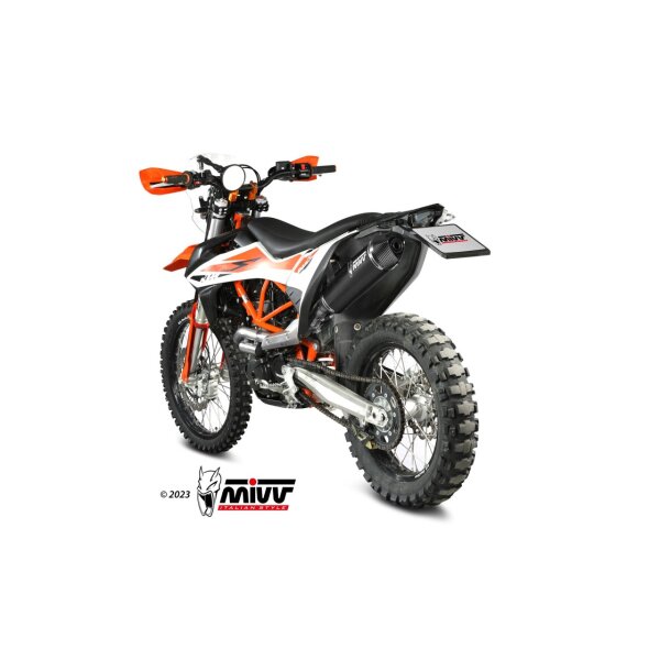 MIVV Auspuff - SLIP-ON - STR1 - BLACK fr KTM 690 SMC R Bj. 2019 > 2020 - M.KT.031.LXBC