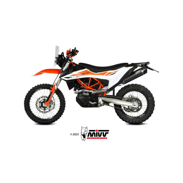 MIVV Auspuff - SLIP-ON - STR1 - BLACK fr KTM 690 SMC R Bj. 2019 > 2020 - M.KT.031.LXBC