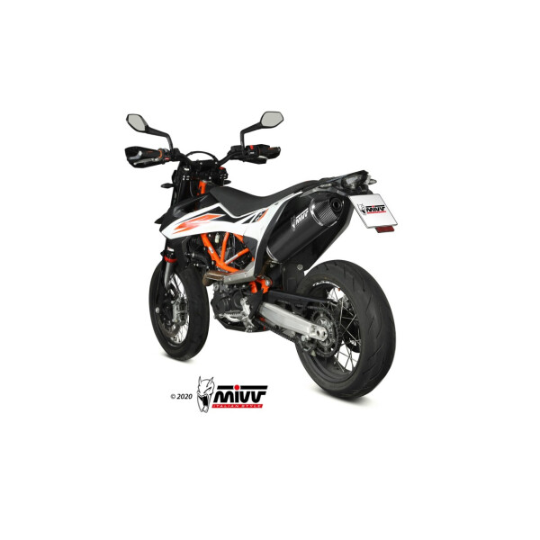 MIVV Auspuff - SLIP-ON - STR1 - BLACK fr KTM 690 SMC R Bj. 2019 > 2020 - M.KT.031.LXBC