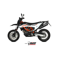 MIVV-SLIP-ON STR1 - Edelstahl Schwarz für KTM - 690 SMC R BJ. 2019 > 2020 - M.KT.031.LXBC