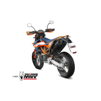MIVV-SLIP-ON STR1 - Edelstahl Schwarz für KTM - 690 SMC R BJ. 2019 > 2020 - M.KT.031.LXBC