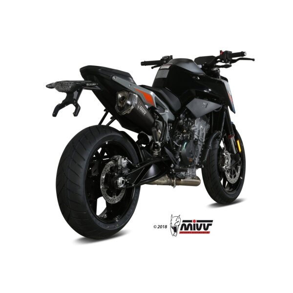 MIVV Auspuff - SLIP-ON - DELTA RACE - BLACK fr KTM 790 DUKE Bj. 2018 > 2020 - KT.020.LDRB