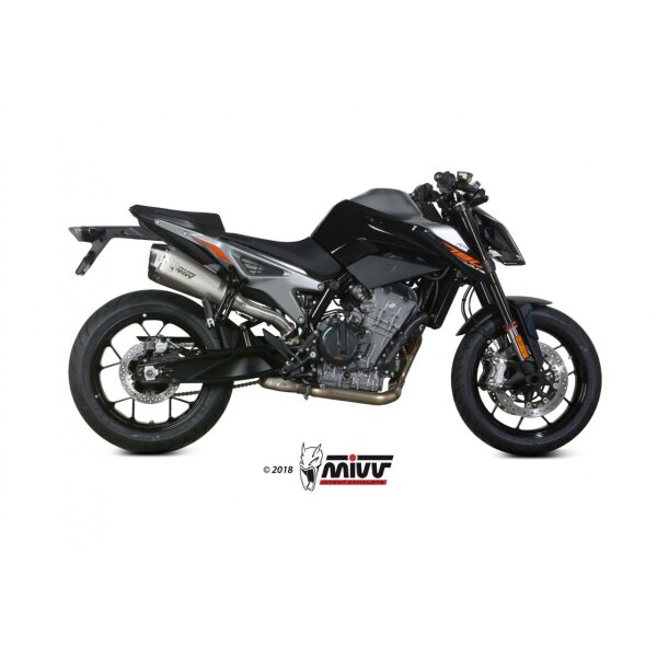 MIVV Auspuff - SLIP-ON - DELTA RACE - EDELSTAHL fr KTM 790 DUKE Bj. 2023 > 2023 - KT.020.LDRX