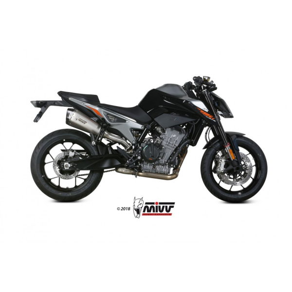 MIVV-SLIP-ON DELTA RACE - Edelstahl für KTM - 790 DUKE BJ. 2018 > 2020 - KT.020.LDRX