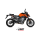 MIVV-SLIP-ON - XM5 - Edelstahl Schwarz für KTM - 790 DUKE BJ. 2018 > 2020 - KT.020.LC5B