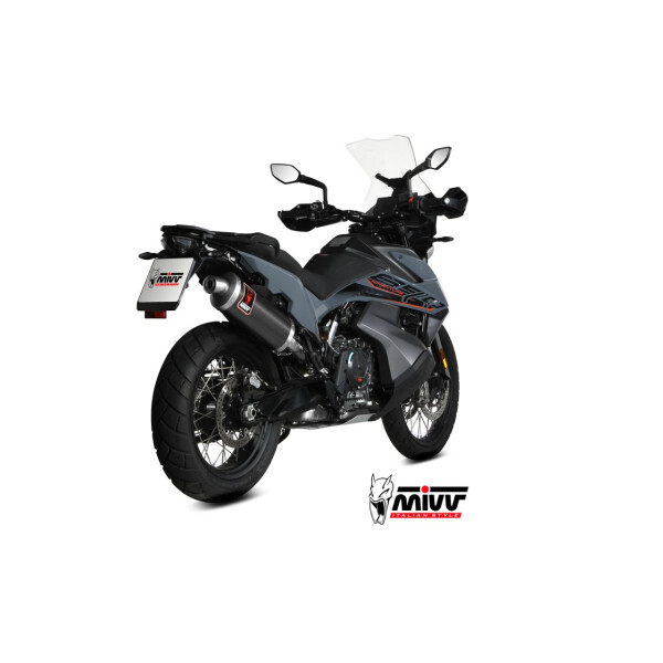 MIVV Auspuff - SLIP-ON - DAKAR - BLACK fr KTM 890 ADVENTURE / R Bj. 2020 > 2023 - KT.021.LEKB