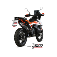 MIVV-SLIP-ON DAKAR - Edelstahl Schwarz für KTM - 890...
