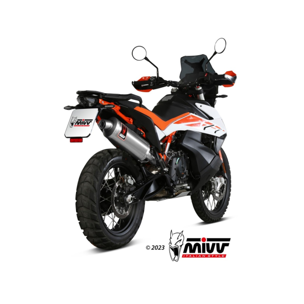 MIVV-SLIP-ON DAKAR - Edelstahl für KTM - 890 ADVENTURE / R BJ. 2020 > 2025 - KT.021.LEKX