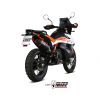 MIVV-SLIP-ON - SPEED EDGE - Edelstahl Schwarz für KTM - 890 ADVENTURE / R BJ. 2020 > 2025 - KT.021.LRB