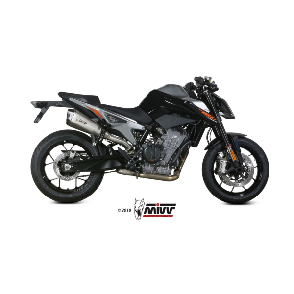 MIVV-SLIP-ON - DELTA RACE - Edelstahl für KTM - 890 DUKE BJ. 2020 > 2024 - KT.020.LDRX