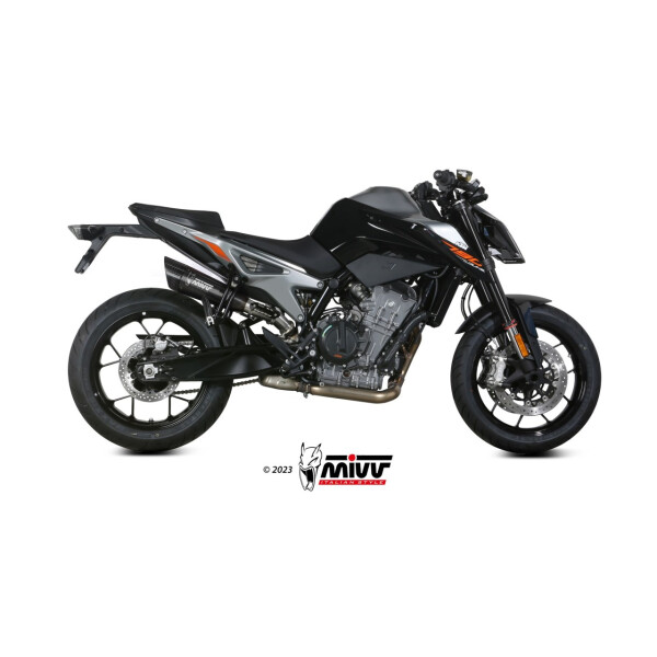 MIVV Auspuff - SLIP-ON - X-M5 - BLACK fr KTM 890 DUKE Bj. 2020 > 2023 - KT.020.LC5B