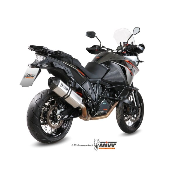 MIVV Auspuff - SLIP-ON - SPEED EDGE - EDELSTAHL fr KTM 1050 ADVENTURE Bj. 2015 > 2016 - KT.017.LRX