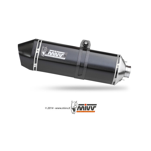 MIVV Auspuff - SLIP-ON - SPEED EDGE - BLACK fr KTM 1050 ADVENTURE Bj. 2015 > 2016 - KT.017.LRB