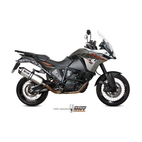 MIVV-SLIP-ON SPEED EDGE - Edelstahl für KTM - 1090 ADVENTURE BJ. 2017 > 2019 - KT.017.LRX