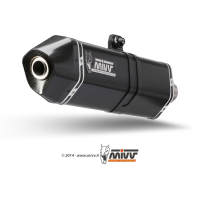 MIVV-SLIP-ON SPEED EDGE - Edelstahl Schwarz für KTM - 1090 ADVENTURE BJ. 2017 > 2019 - KT.017.LRB