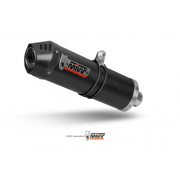 MIVV Auspuff - SLIP-ON - OVAL - CARBON mit Carbon Endkappe fr KTM 1290 SUPERDUKE Bj. 2014 > 2019 - KT.014.L3C