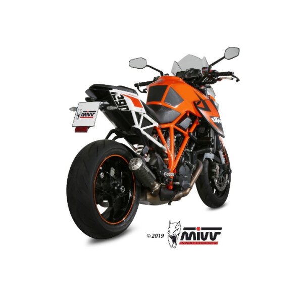 MIVV Auspuff - SLIP-ON - MK3 - CARBON fr KTM 1290 SUPERDUKE Bj. 2014 > 2019 - KT.014.LM3C
