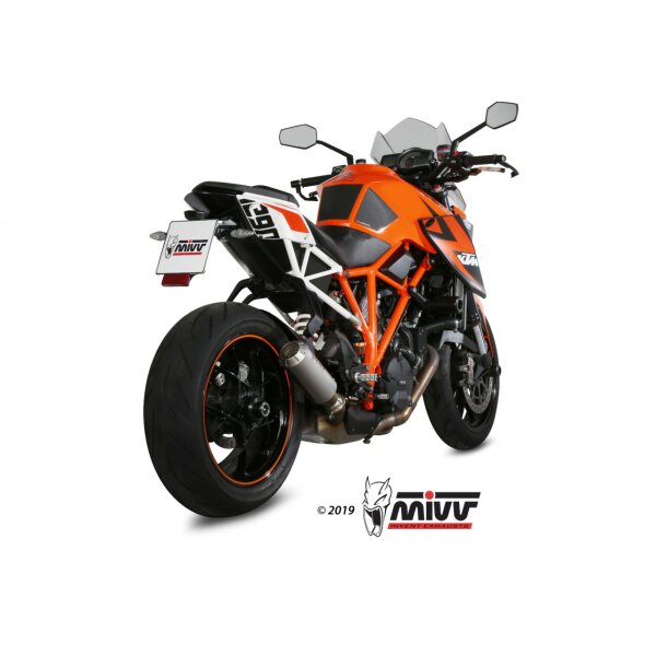 MIVV Auspuff - SLIP-ON - MK3 - EDELSTAHL fr KTM 1290 SUPERDUKE Bj. 2014 > 2019 - KT.014.LM3X