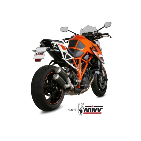 MIVV Auspuff - 2 SLIP-ON - MK3 - CARBON fr KTM 1290 SUPERDUKE Bj. 2014 > 2019 - KT.022.LM3C