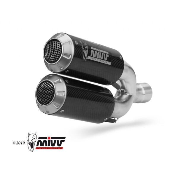 MIVV Auspuff - 2 SLIP-ON - MK3 - CARBON fr KTM 1290 SUPERDUKE Bj. 2014 > 2019 - KT.022.LM3C
