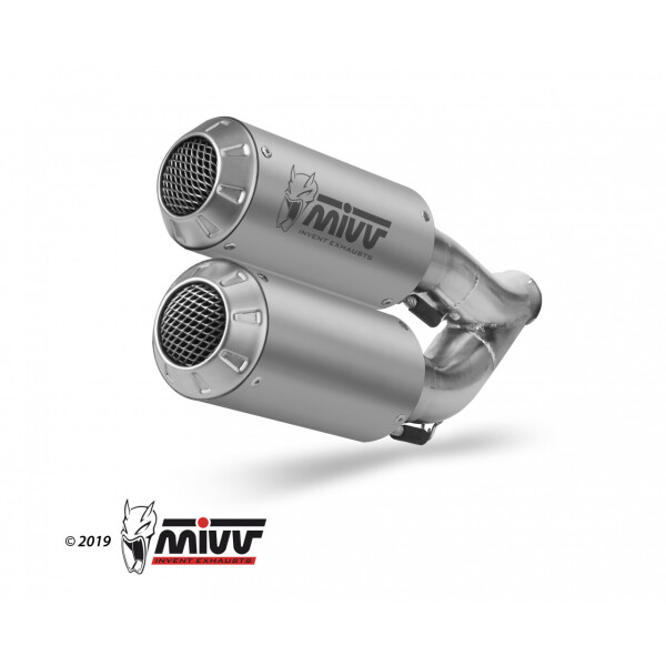 MIVV Auspuff - 2 SLIP-ON - MK3 - EDELSTAHL fr KTM 1290 SUPERDUKE Bj. 2014 > 2019 - KT.022.LM3X