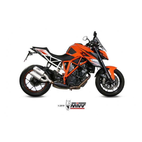 MIVV Auspuff - 2 SLIP-ON - MK3 - EDELSTAHL fr KTM 1290 SUPERDUKE Bj. 2014 > 2019 - KT.022.LM3X