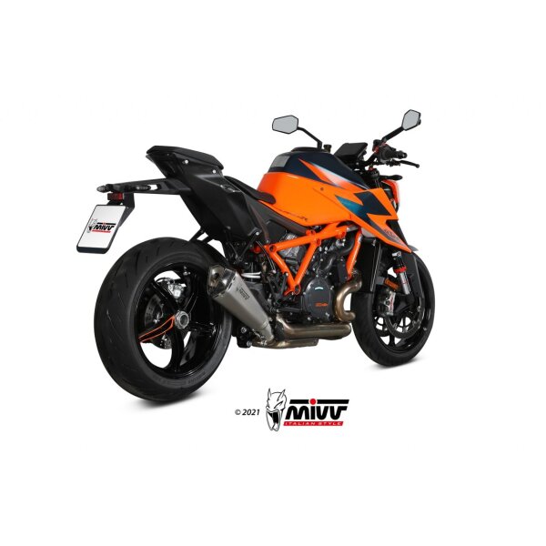MIVV Auspuff - SLIP-ON - DELTA RACE - EDELSTAHL fr KTM 1290 SUPERDUKE R / EVO Bj. 2020 > 2023 - KT.026.LDRX