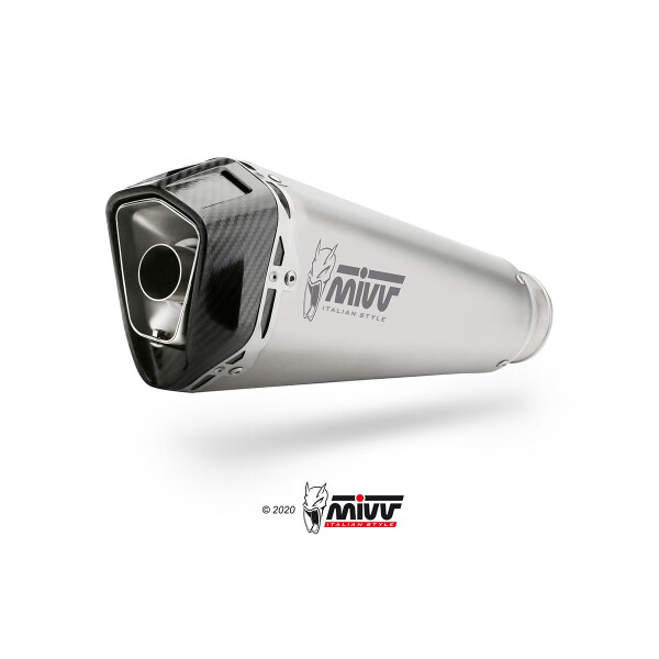 MIVV Auspuff - SLIP-ON - DELTA RACE - EDELSTAHL fr KTM 1290 SUPERDUKE R / EVO Bj. 2020 > 2023 - KT.026.LDRX