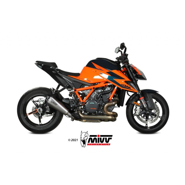 MIVV Auspuff - SLIP-ON - DELTA RACE - EDELSTAHL fr KTM 1290 SUPERDUKE R / EVO Bj. 2020 > 2023 - KT.026.LDRX