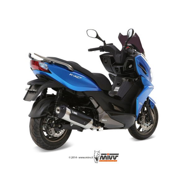 MIVV Auspuff - Komplettanlage 1x1 - URBAN - EDELSTAHL fr KYMCO K-XCT 300 Bj. 2012 > 2016 - C.KY.0017.B