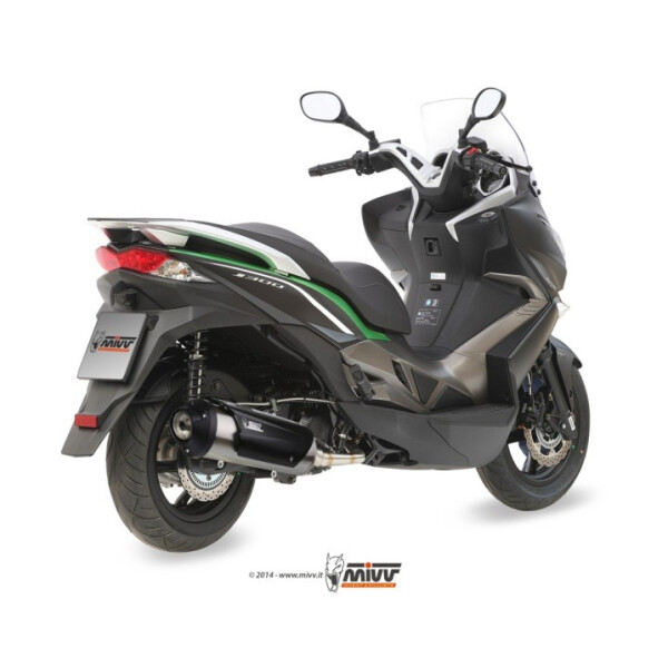 MIVV Auspuff - Komplettanlage 1x1 - URBAN - EDELSTAHL fr KYMCO SUPERDINK 300 Bj. 2009 > 2012 - C.KY.0016.B