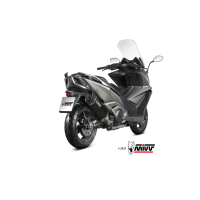 MIVV-SLIP-ON SR1 - Edelstahl Schwarz für KYMCO -...