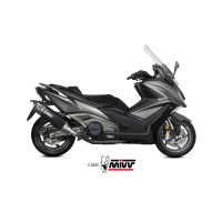 MIVV-SLIP-ON SR1 - Edelstahl Schwarz für KYMCO - AK550 BJ. 2021 > 2024 - O.011.LR1XB